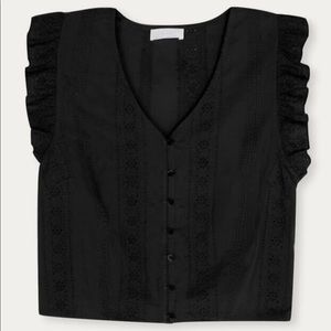 OAK + FORT Eyelet Blouse